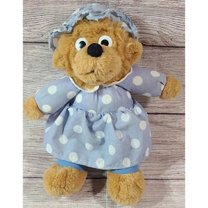 Vintage Berenstain Bears Plush Mama Bear Stuffed Animal Chosun 10" 1997